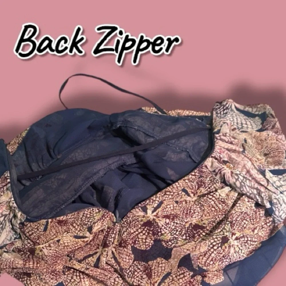 GUC Staring at Stars Strappy Flowy Mini Dress. Size 4 - Picture 7 of 11